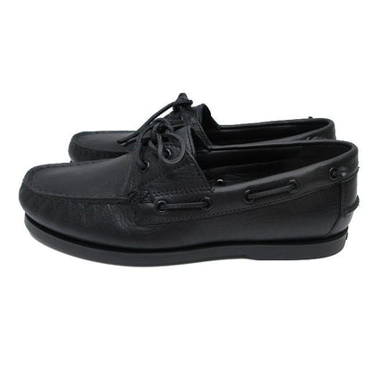 ポロ ラルフローレン POLO RALPH LAUREN ビリーズ BILLY'S 別注 ボートシューズ デッキシューズ 靴 シボ革 箱有 26cm ブラック