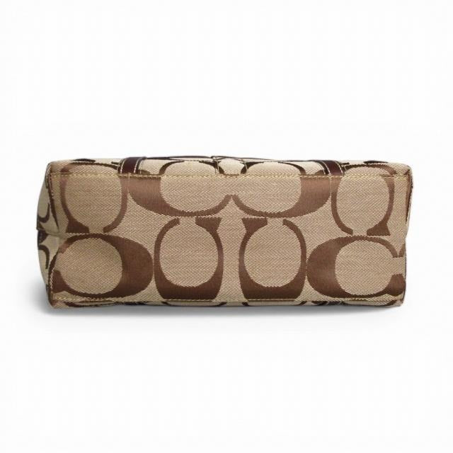 コーチ COACH トートバッグ キャンバス シグネチャー ブラウン