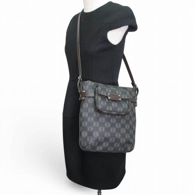 ロエベ LOEWE リピートアナグラム ショルダーバッグ ポーチ付き ブラウン