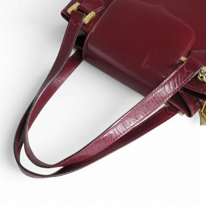 イヴサンローラン YVES SAINT LAURENT ハンドバッグ ヴィンテージ ボルドー