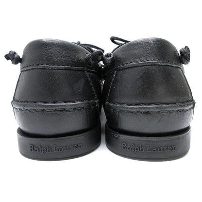 ポロ ラルフローレン POLO RALPH LAUREN ビリーズ BILLY'S 別注 ボートシューズ デッキシューズ 靴 シボ革 箱有 26cm ブラック